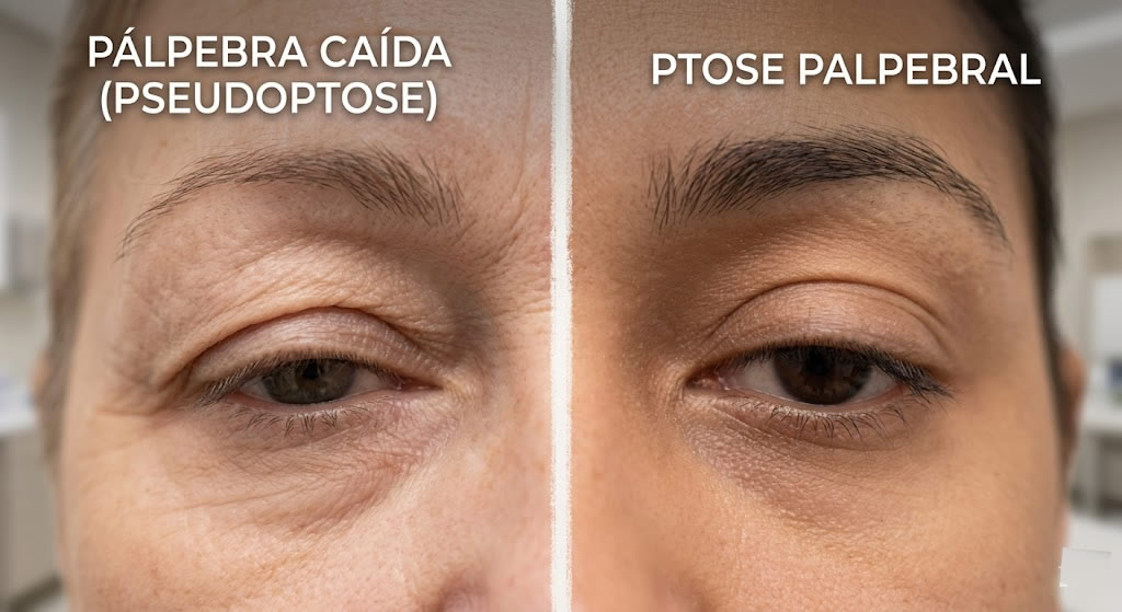 Pálpebra Caída vs. Ptose Palpebral Qual a diferença