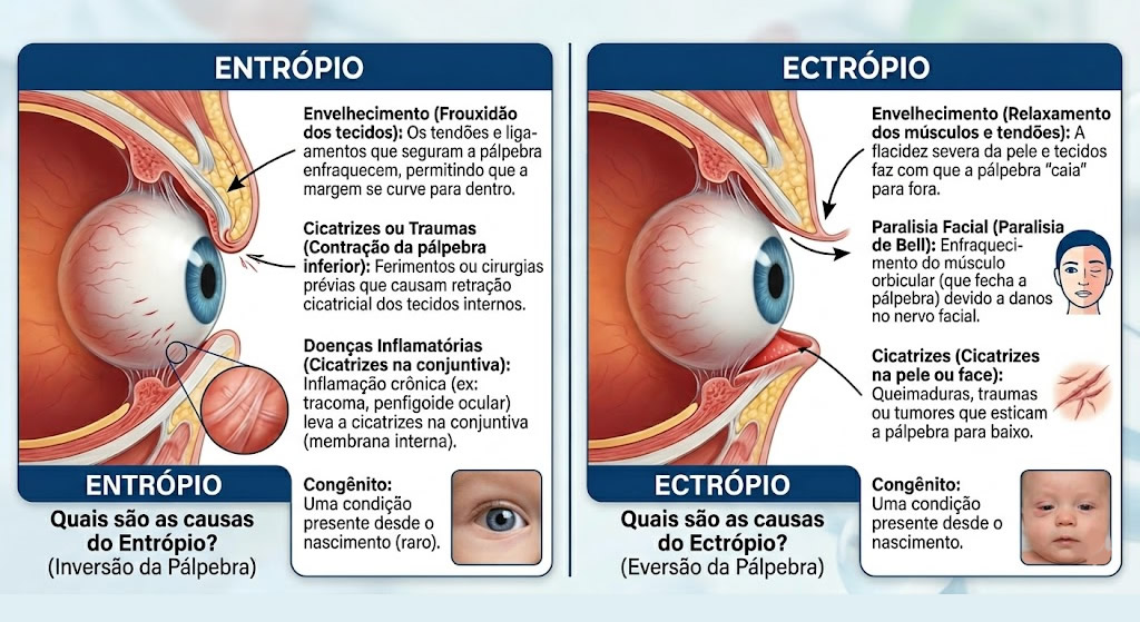 Quais são as causas dessas condições palpebrais, Dra. Júlia Rocha, Belo Horizonte