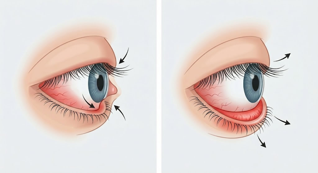 diferenças entre entrópio e ectrópio, Dra. Júlia Rocha, Plástica Ocular em Belo Horizonte
