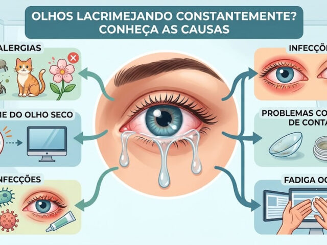 O que significa quando o adulto fica com os olhos lacrimejando constantemente?